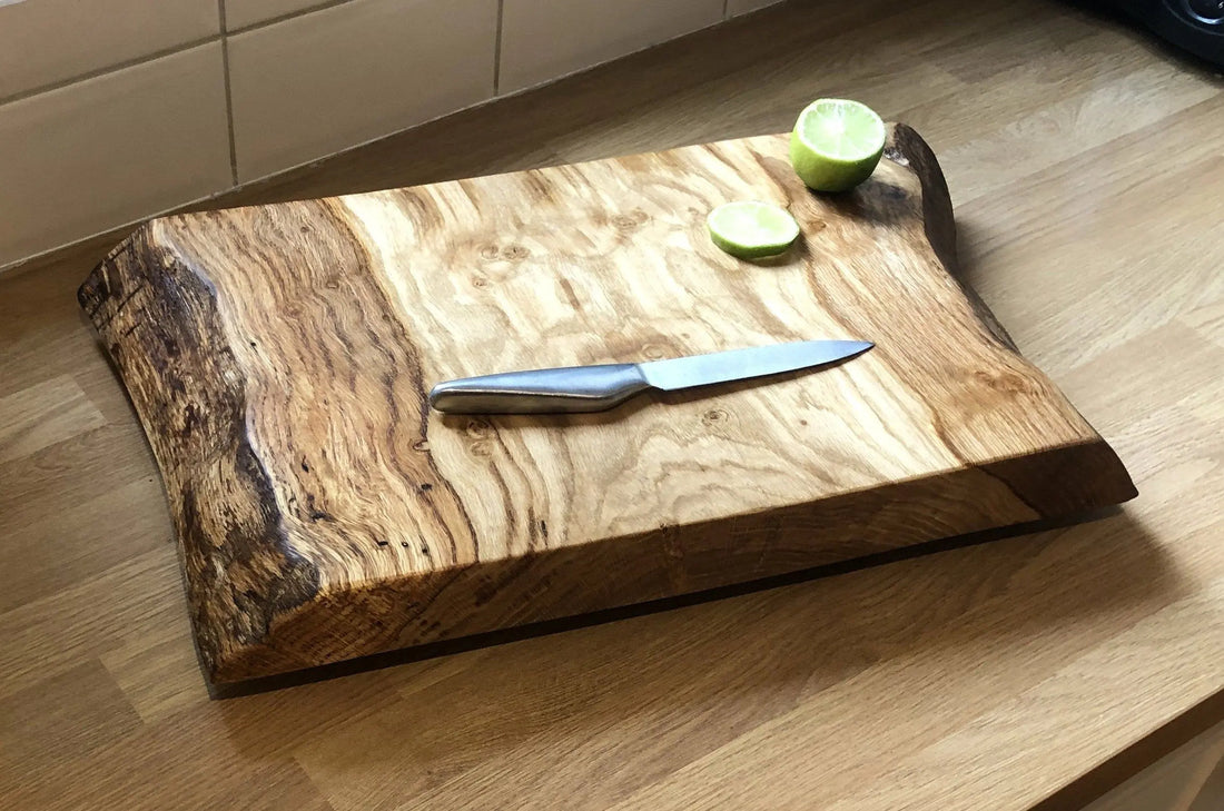 Add a Touch of Nature to Your Kitchen with a Rustic Live Edge Oak Cutting Board Scent Sational Wax melts