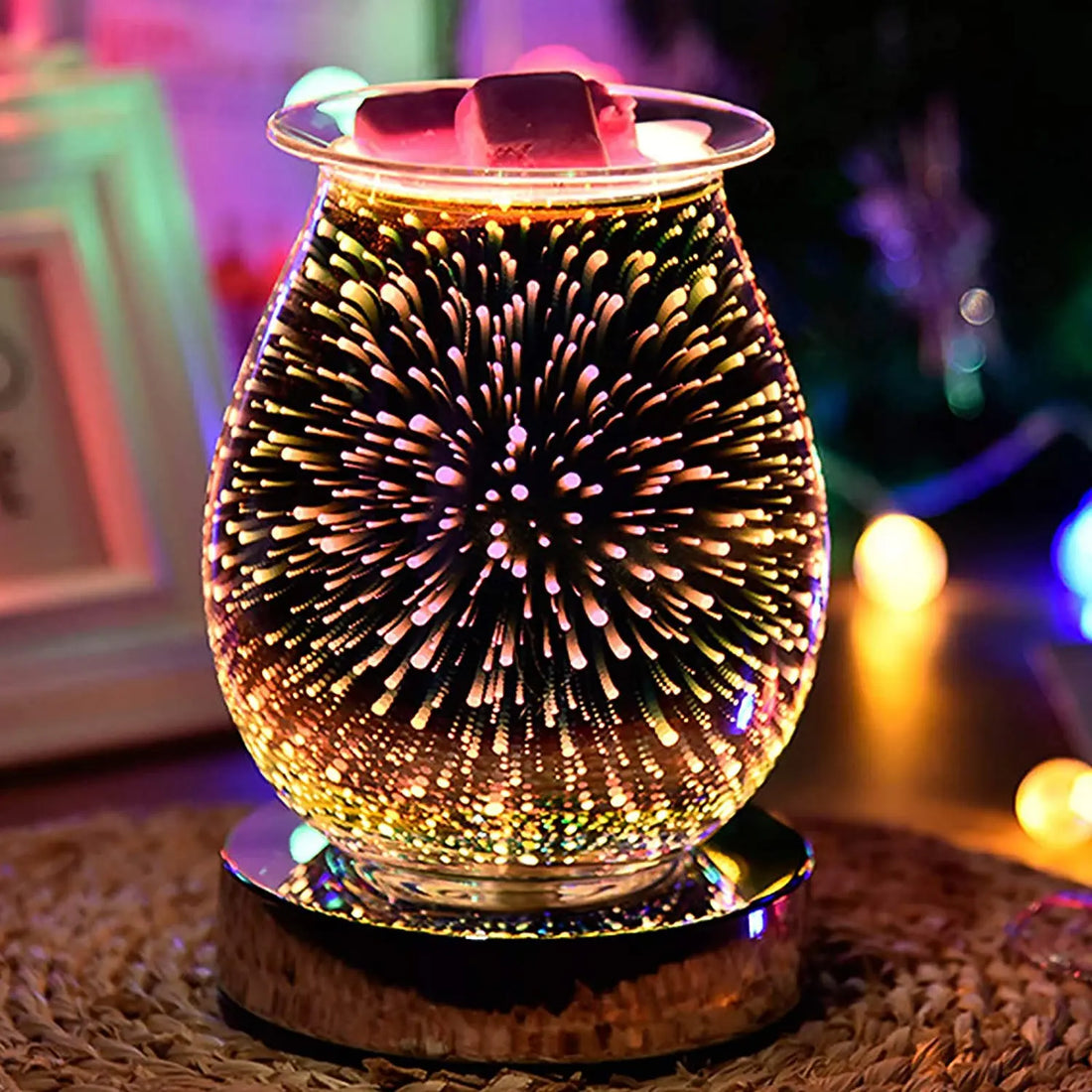 3D Glass Oil Burner Electric Wax Melt Warmer Candle Wax Warmer