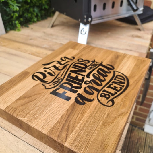 Oak Pizza Cutting / Chopping Board wisteria woodcraft