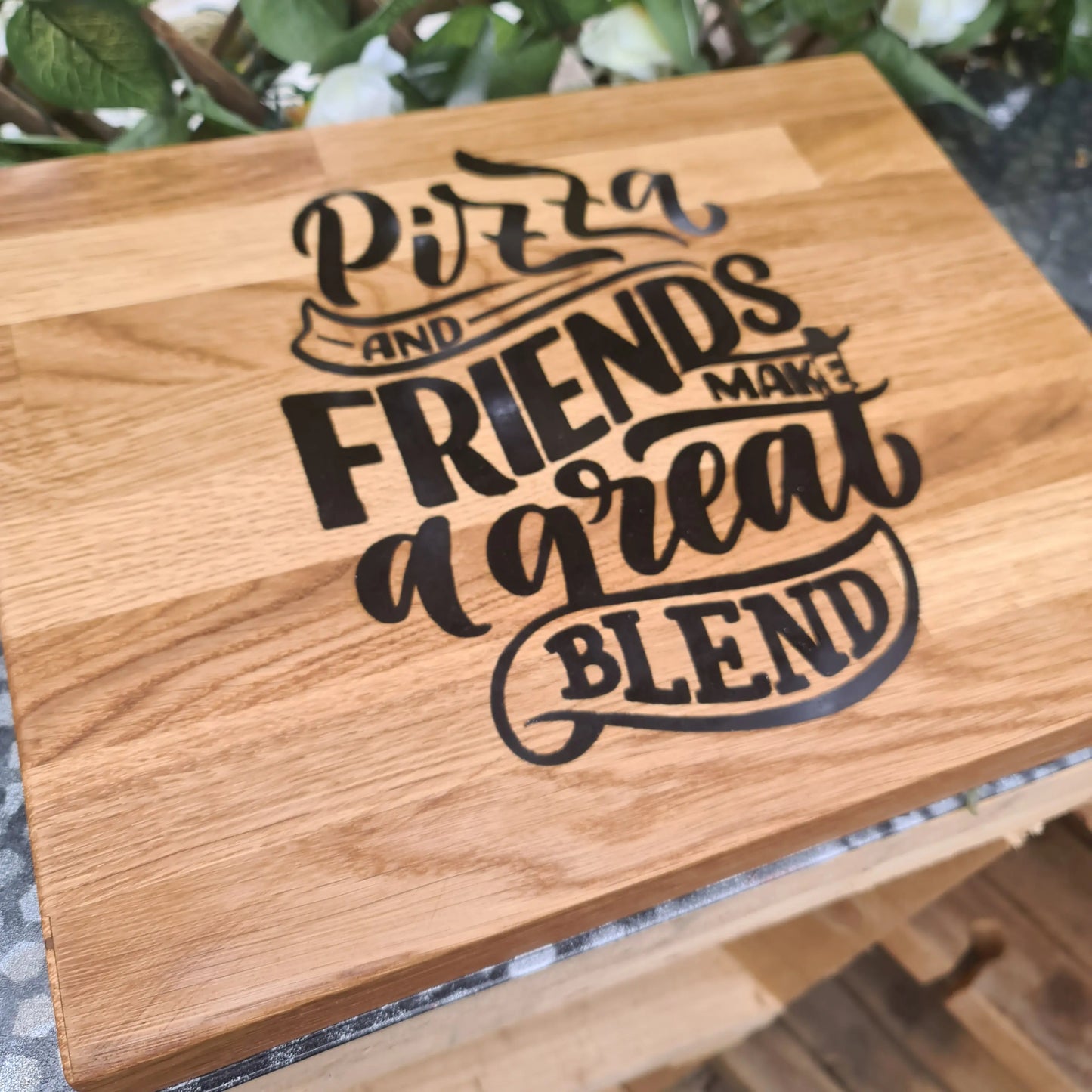 Oak Pizza Cutting / Chopping Board wisteria woodcraft
