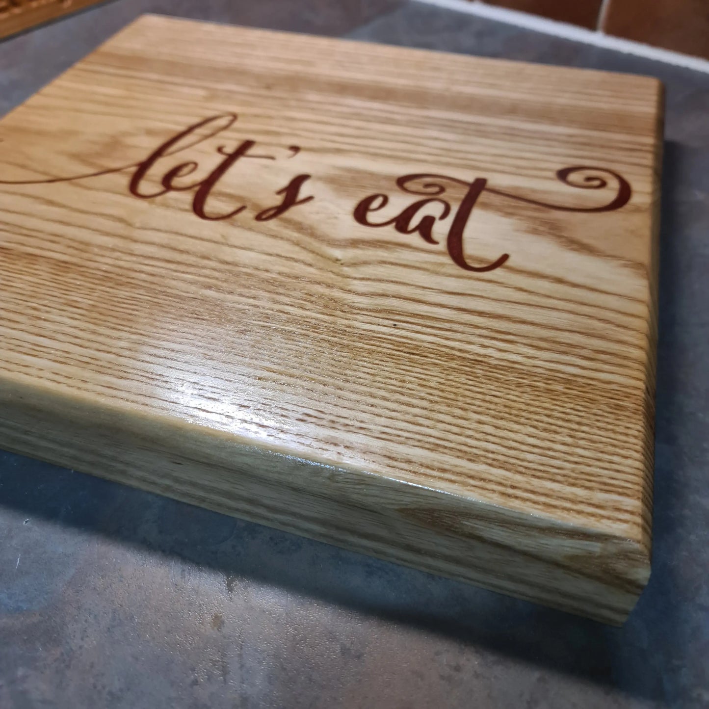 Ash Chopping Board Personalised wisteria woodcraft