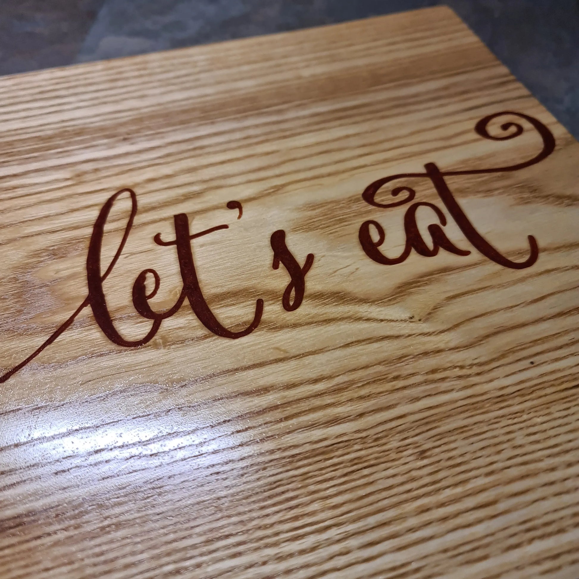 Ash Chopping Board Personalised wisteria woodcraft