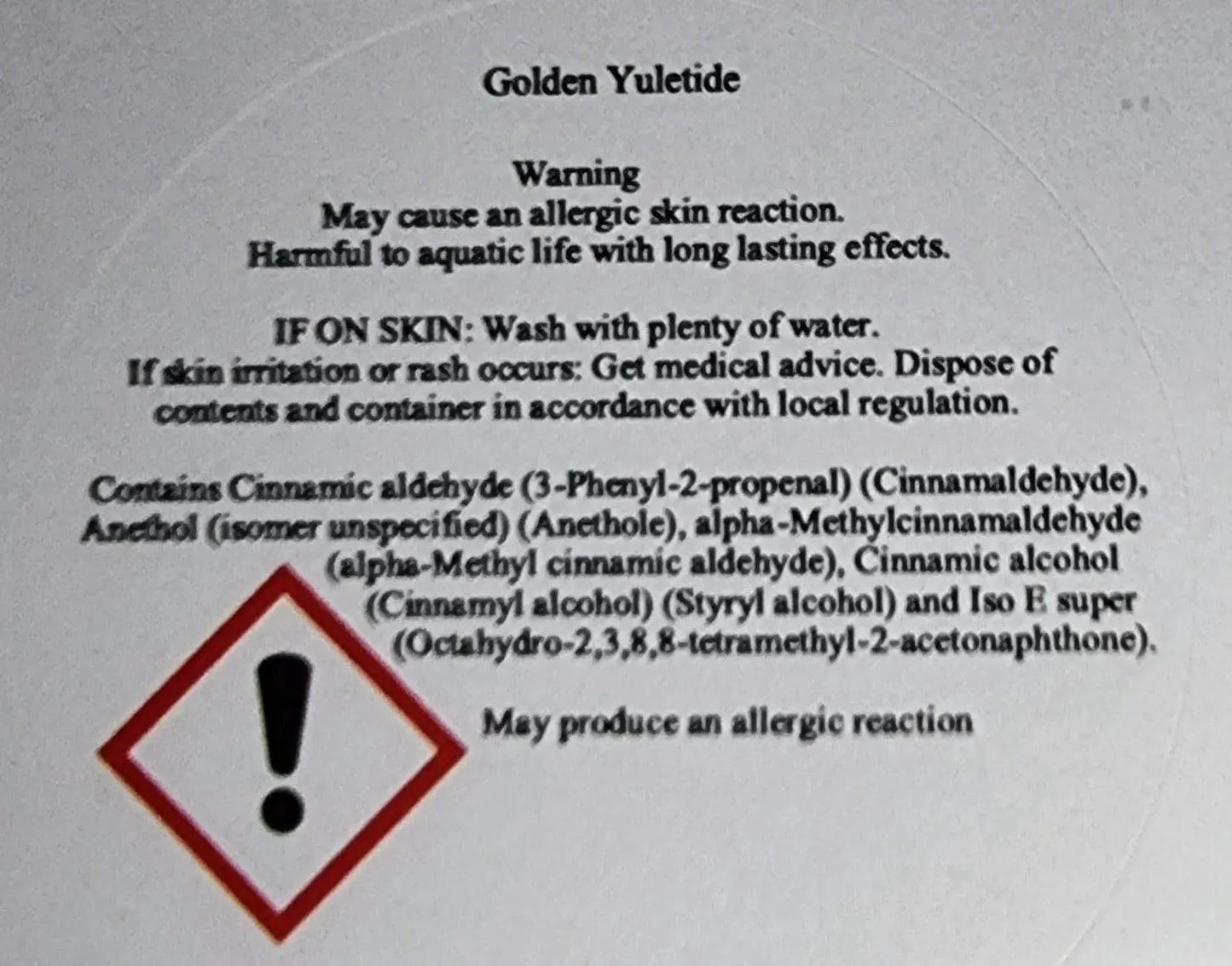 Golden Yuletide Wax Melts Scent Sational Wax melts