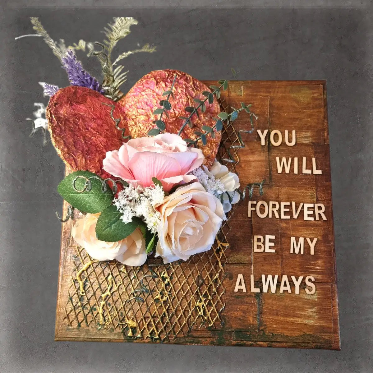 Handcrafted "You Will Forever Be My Always" Canvas Serathena