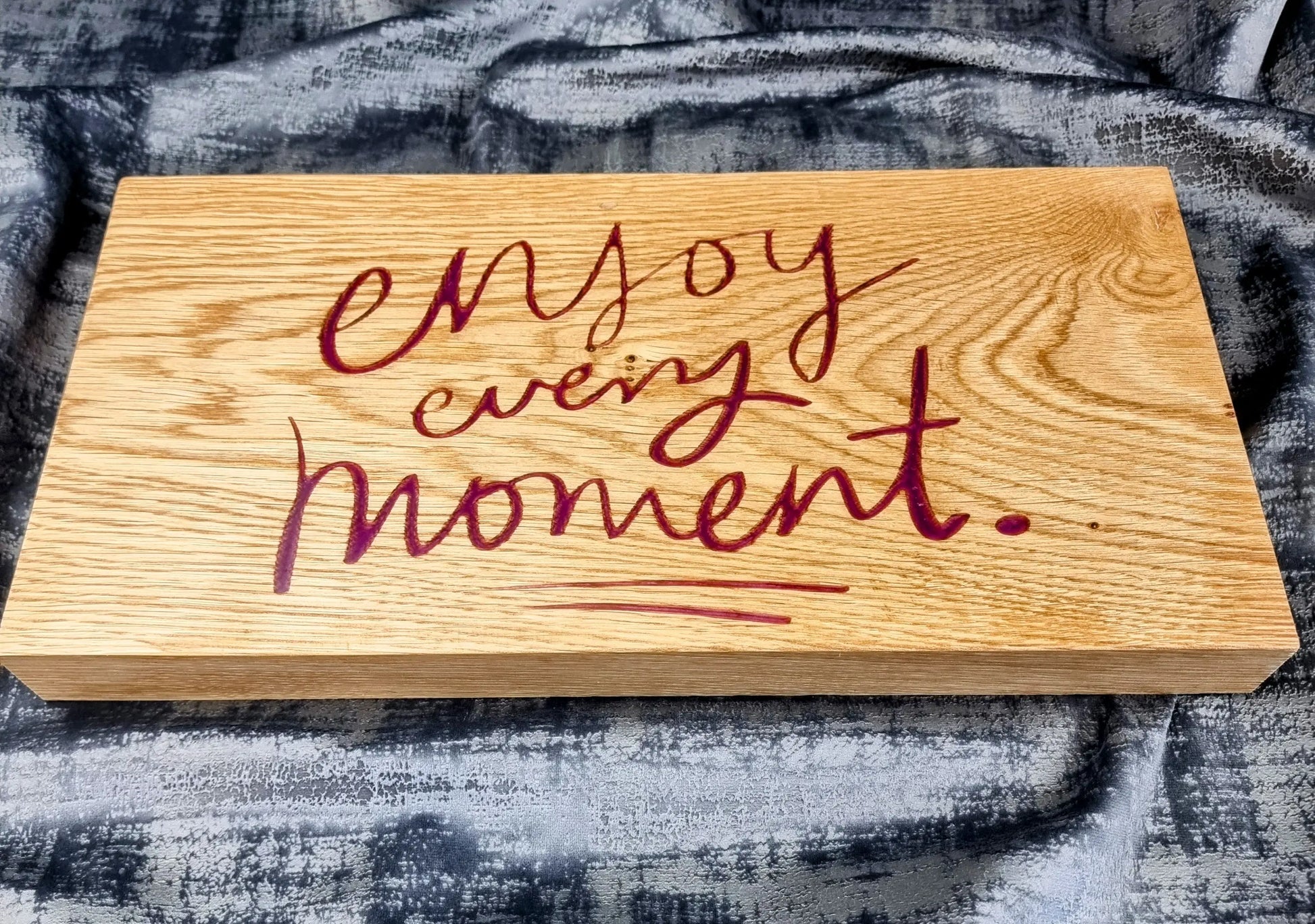 Sofa Boards made from Ash wood with slogans wisteria woodcraft