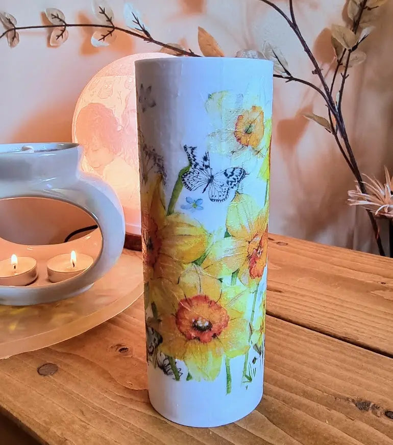 Tea Light Dispenser With Logo Hand Decorated, plain or Decoupaged Scent Sational Wax melts