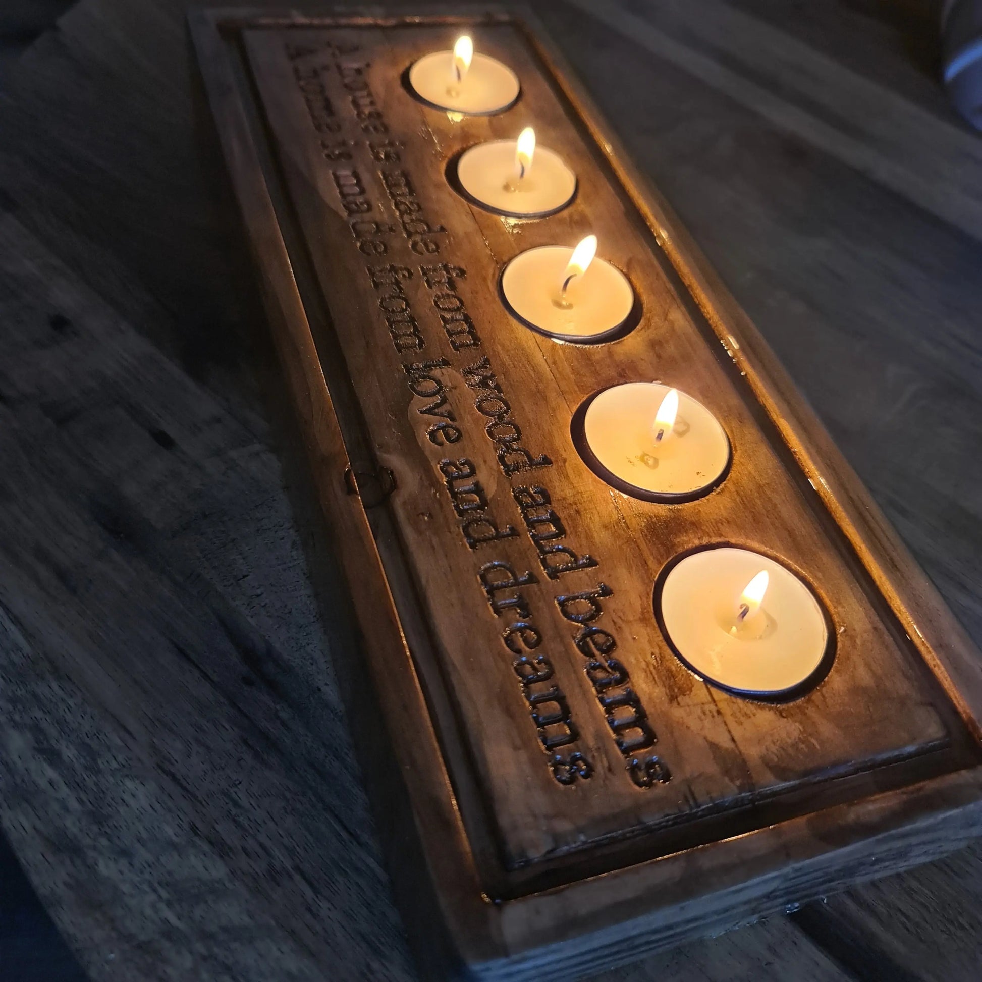 Wooden Tea light Display Scent Sational Wax melts